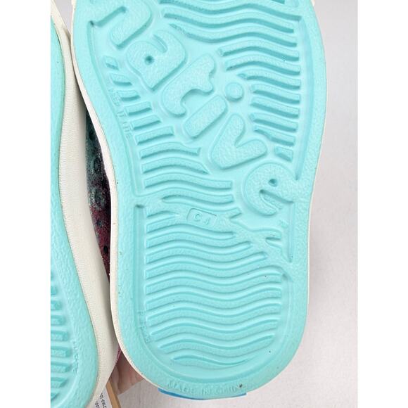 Native Jeffersons Toddler 4 Shoes - Hollywood Hydrangea Bling/Shell White - Picture 6 of 6